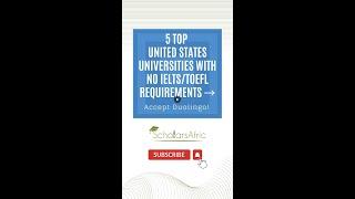 United States Universities: No IELTS Required! #short #noielts