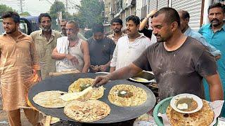 60/- Rs - ORIGINAL PUNJAB NATIONAL STREET FOOD - SAAG ALOO PARATHA | PAKISTANI BEST DESI FOOD