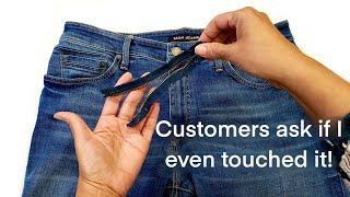 How to Replace the Zipper on Jeans - Secrets from a profesional tailor