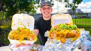 Probando Las Super Papas Rellenas De Bayamón, Puerto Rico!