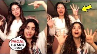 Jhanvi Kapoor’s First Tik Tok Video with Sister Khushi At Home - FUNNY Moments