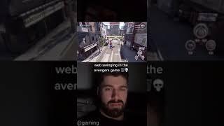 Web swinging in Avengers game vs Fortnite