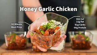 HONEY GARLIC CHICKEN Meal Prep for WEIGHT LOSS and MUSCLE GAIN