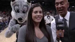 Kelsey Plum at Spurs Playoffs