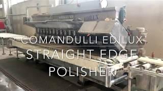 Zibetti - Used Straight Edge Polisher FOR SALE Comandulli Edilux 8+4 cod. ZW311