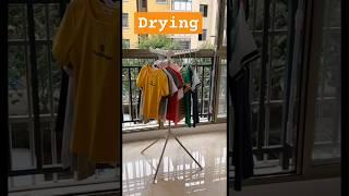 Space-Saving Balcony Clothes Drying Rack - Must-Have Home Goodie #modernspacesavers  #clothesdryer