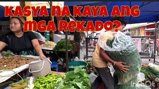 Busy na ang palengke | Puno ang motor ng mga rekado