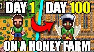 I Played 100 Days of Stardew Valley BUT as a Honey Farmer