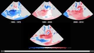 North Atlantic Ocean Sea Surface Height Anomaly Maps