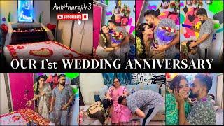Our 1’st wedding anniversary @Ankitharaj143 🪅️‍