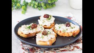 CROSTINI CON PHILADELPHIA E TONNO