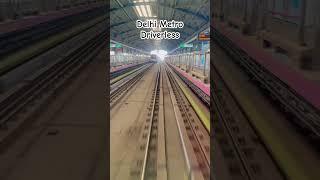 Delhi Metro Driverless Magenta Line DMRC #metro #dehlimetro #metrotravel #traintracks