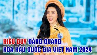 Người đẹp Tây Đô Kiều Duy đăng quang Hoa hậu Quốc gia Việt Nam 2024 | VTV CẦN THƠ