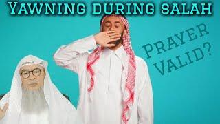 I can't stop yawning during salah (fajr), is my prayer valid? #Assim #assimalhakeem assim al hakeem