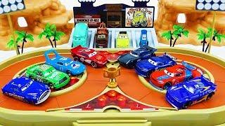 Cars 3 Toys Crazy 8 Demolition Derby Tournament vol.34  Next Generation Racer VS Legend Racer