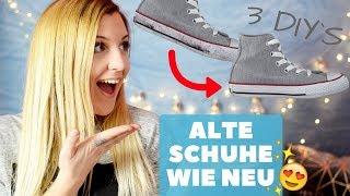 3 einfache & günstige Schuh DIY's - SCHUHE wieder WEIß bekommen - PIMP MY SHOES l Kathinska