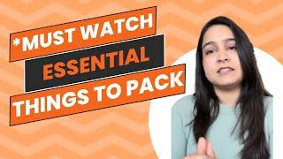 Things to Pack before coming to Ireland | *Must Watch* | Packing Tips #ireland#internationalstudents