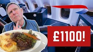 I Review £1100 BUSINESS CLASS FOOD! LONDON TO NEW YORK!