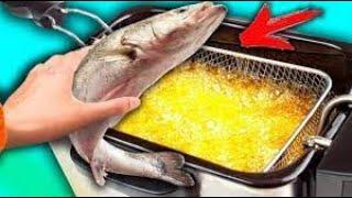 EKSPERIMEN: Memasak Ikan Dengan Garam Dan Semangka Dalam Fryer!