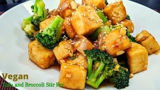 Absolutely VEGAN! Tofu & broccoli stir fry. :D