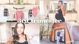 3RD TRIMESTER: early labor symptoms, baby shower, babymoon & more!