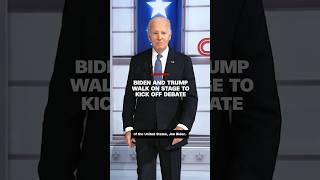 President Biden and former President Trump do not shake hands at start of debate