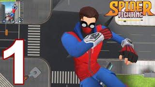 Spider Fighting: Hero Game Gameplay Walkthrough Part 1 - Tutorial/First Fight (iOS, Android)