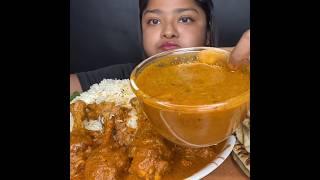 ASMR: EATING SPICY CHICKEN CURRY BASMATI RICE || #shorts #mukbangn#asmreating #mukbangasmr #asmr