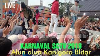 KARNAVAL SCTV BLITAR 2019 | Bebizie - Ditinggal Rabi (with Anak Langit)