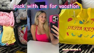 pack with me for vacation!!