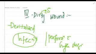 wound classification mp4 || Surgery