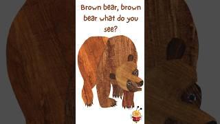 Brown Bear, brown bear what do you see? #ericcarle #learntoread #preschool #animatedchildrensbooks l