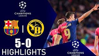 Barcelona vs Young Boys 5-0 Resumen y Goles | Liga de Campeones 2024-25