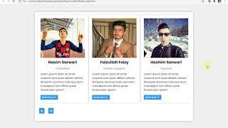 Card Slider Using HTML , CSS & Jquery