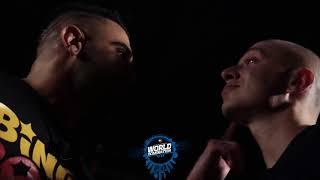 KOTD   Oxxxymiron RU vs Dizaster USA   Оксимирон-Дизастер , руская озвучка.