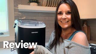 EUHOMY Countertop Ice Maker Machine with Handle Honest Product Review