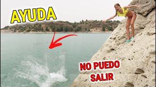 DANIELA SE CAE AL AGUA EN EL PANTANO  SALTO AL AGUA TENGO UN ACCIDENTE Y NO PUEDE SALIR Daniela Go