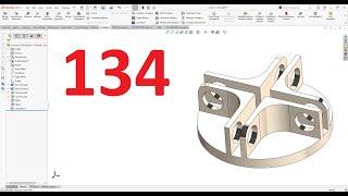 تمارين علي سوليدووركس 2024 || تمرين رقم 134- Solidworks Exercise 134