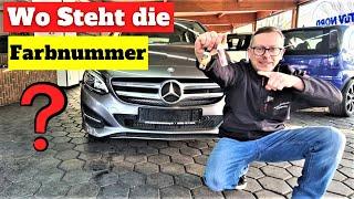 Mercedes B Klasse W246 | Farbnummer Lackcode |