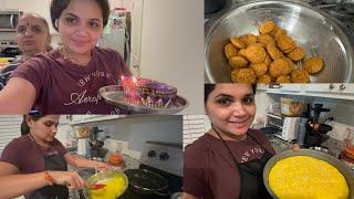 15 min ma koparapak recipe, kalichaudash ma banavya vada and puri #vandanavlogs