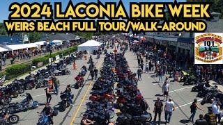 Laconia Bike Week 2024 - Weirs Beach Walk-Around Tour / The BUSIEST and BEST Day of Bike Week