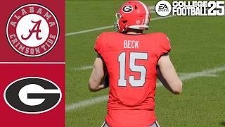 Alabama vs Georgia | College Football 25 | Full Game PS5 Simulation