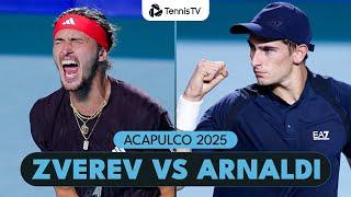 Alexander Zverev vs Matteo Arnaldi | Acapulco 2025 Highlights