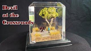 How to Build Devil at the Crossroads Miniature Diorama Tutorial Realistic HO Scale | StoltzKraft