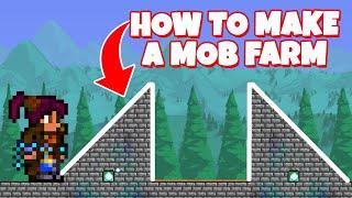 How to make a EASY Mob Farm in Terraria