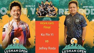 Highlights Final | Ko Pin Yi vs Jefrey Roda | Lushan Open 2024
