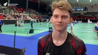 William Bøgebjerg efter vild U17-finale i herresingle: Gør det endnu bedre at vinde, når det er tæt