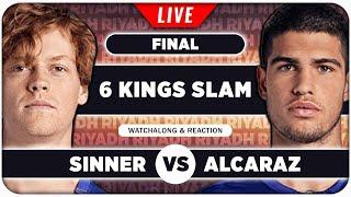 SINNER vs ALCARAZ • Six Kings Slam 2024 Final • LIVE Tennis Watchalong