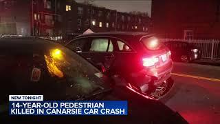 14-year-old pedestrian killed in car crash in Canarsie, Brooklyn