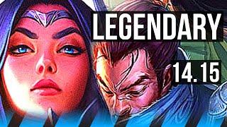 IRELIA vs YASUO (MID) | 10 solo kills, 1700+ games, Legendary, 11/2/5 | VN Master | 14.15